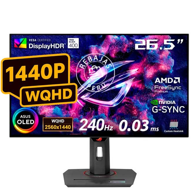 ASUS ROG Strix OLED XG27AQDMG Monitor Gamer 27” QHD OLED 240Hz