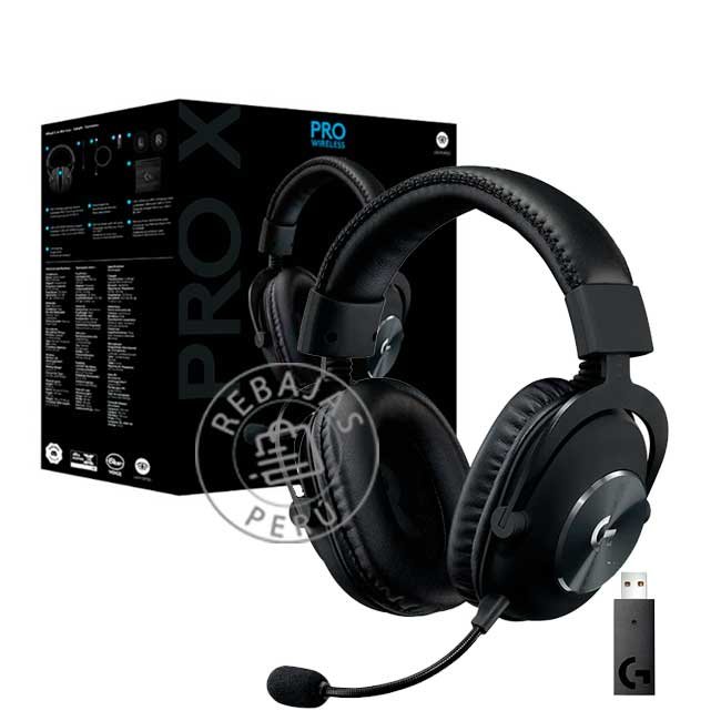 Audífono Logitech G Pro X Lightspeed con Micrófono Calidad Inalámbrica y Sonido Profesional para Gamers