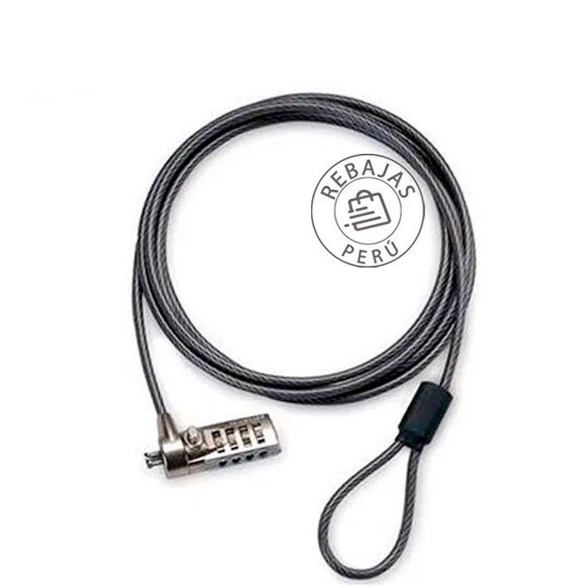 Cable de Seguridad Targus DEFCON T-Lock con Clave 4 Dígitos para Laptop – Modelo ASP61LA