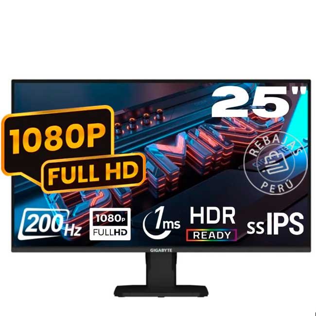 GIGABYTE GS25F2 Monitor Gaming 24.5" FHD 200Hz, IPS, FreeSync Premium