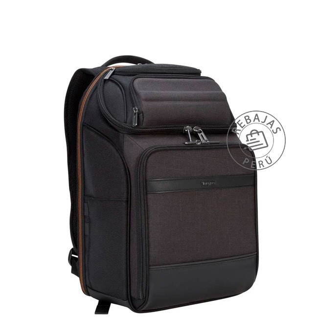 Mochila Targus CitySmart Premium EVA TSA para Laptop de 15.6" – Negra, Antigolpes y de Viaje