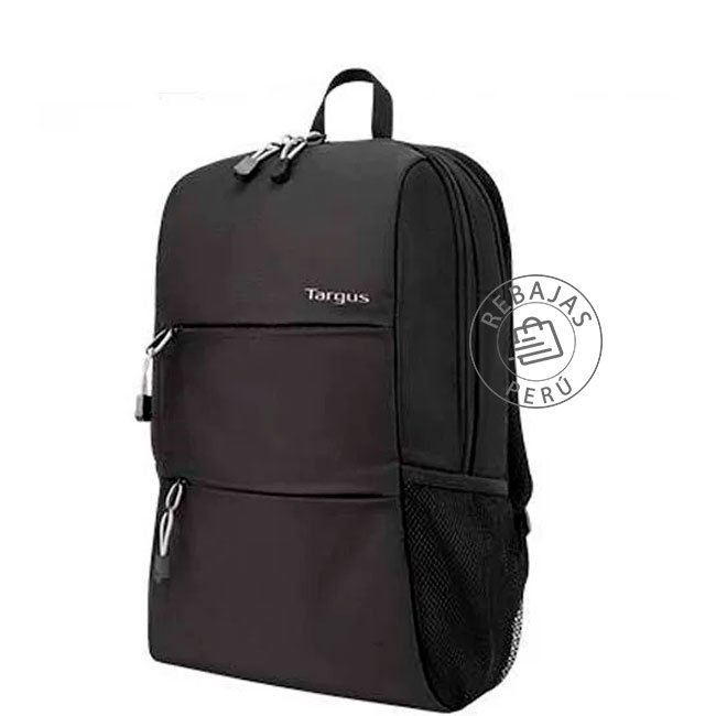 Mochila Targus Intellect Plus 15.6" negro – Para Laptop, Resistente y Ligera (TSB967DI)