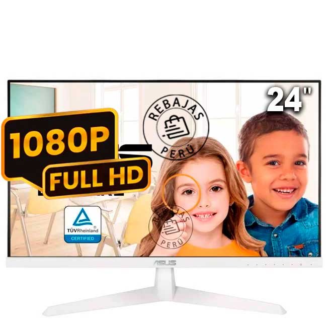 Monitor ASUS VY249HE 23.8” IPS Full HD 75Hz con Tecnología Eye Care y Adaptive-Sync