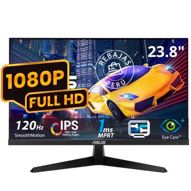 Monitor ASUS VY249HGR 23.8" FHD IPS 120Hz 1ms Eye Care Adaptive Sync HDMI VGA