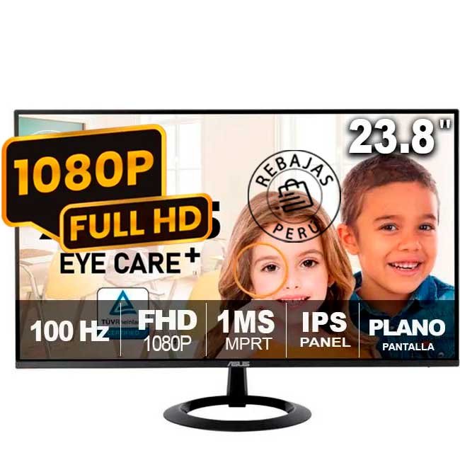 Monitor ASUS VZ24EHF 23.8” IPS FHD 100Hz HDMI Eye Care Flicker-Free VESA 1ms