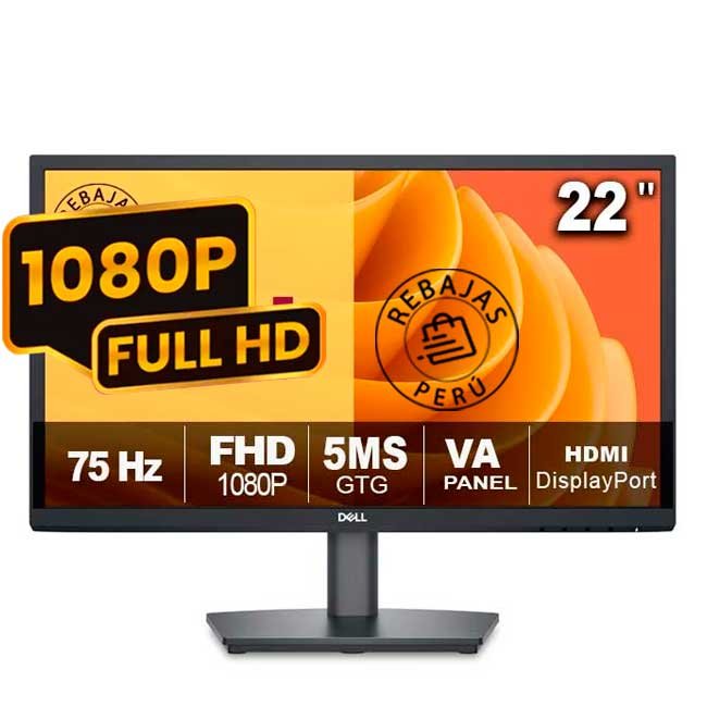Monitor Dell E2225HS 21.4" Full HD VA | 75Hz, 5ms, HDMI, DisplayPort, VESA