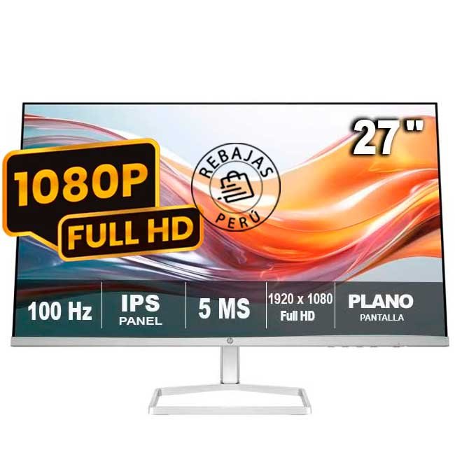 Monitor HP 527sw 27" FHD IPS 100Hz FreeSync HDMI VGA | Antirreflejo y VESA