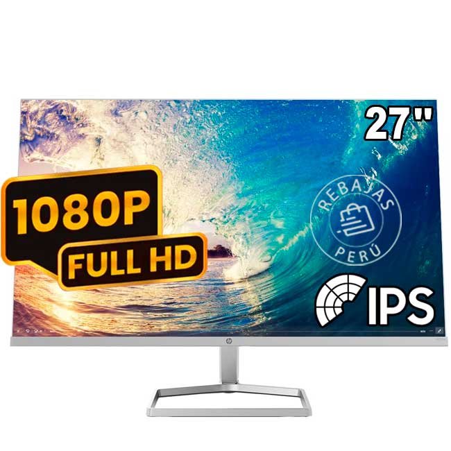 Monitor HP M27fd 27" Full HD IPS con USB-C | Diseño elegante y conectividad avanzada