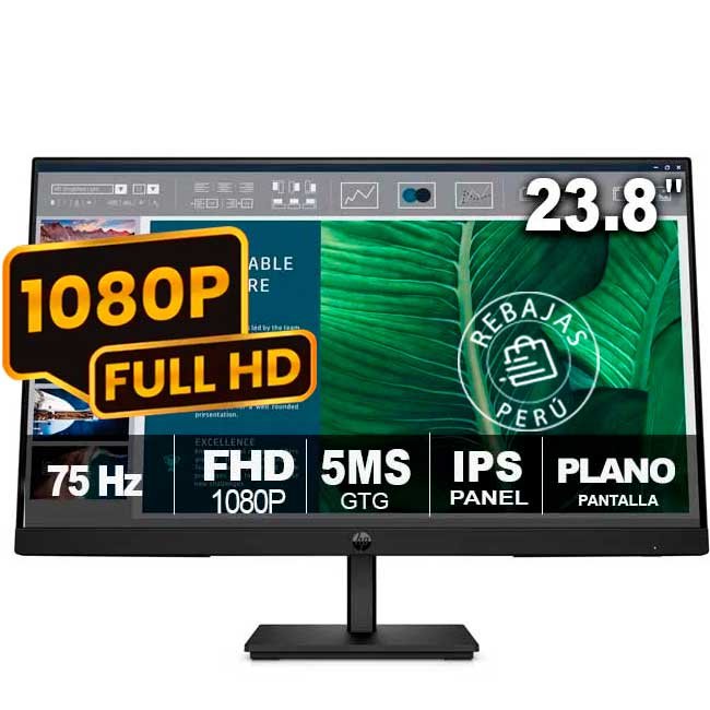 Monitor HP Series 5 Pro 524pf 9D9L6UT 23.8" FHD IPS 350 nits DisplayPort HDMI USB Hub VESA