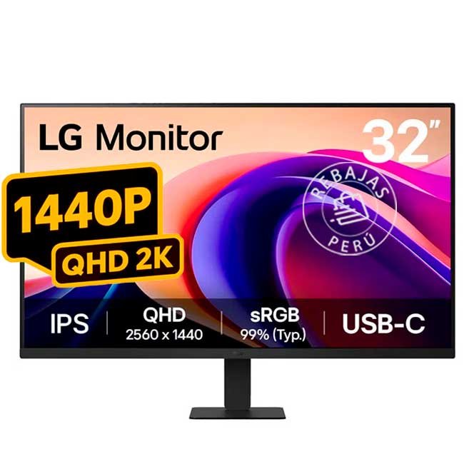 Monitor LG 32U631A-B 32" QHD IPS 100Hz HDR10 - Pantalla Ultra Clara y Fluida