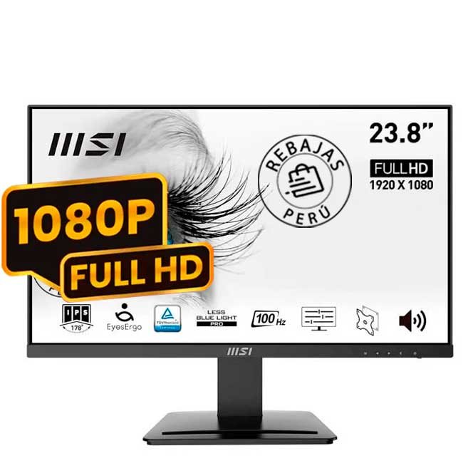 Monitor MSI PRO MP241X 23.8" FHD VA 75Hz HDMI VGA Anti-Glare VESA