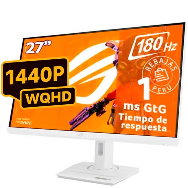 Monitor ROG Strix XG27ACG-W 27” WQHD 180Hz 1ms Fast IPS G-Sync HDR USB-C Gaming Profesional