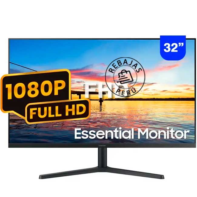 Monitor Samsung LS32B300NWNXGO 32" Full HD 75Hz VA | HDMI, DisplayPort, Flicker Free