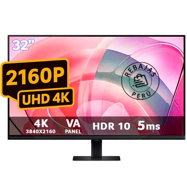 Monitor Samsung ViewFinity S7 32” UHD 4K con HDR10, 99% sRGB y Montaje VESA – Modelo LS32D700EALXPE