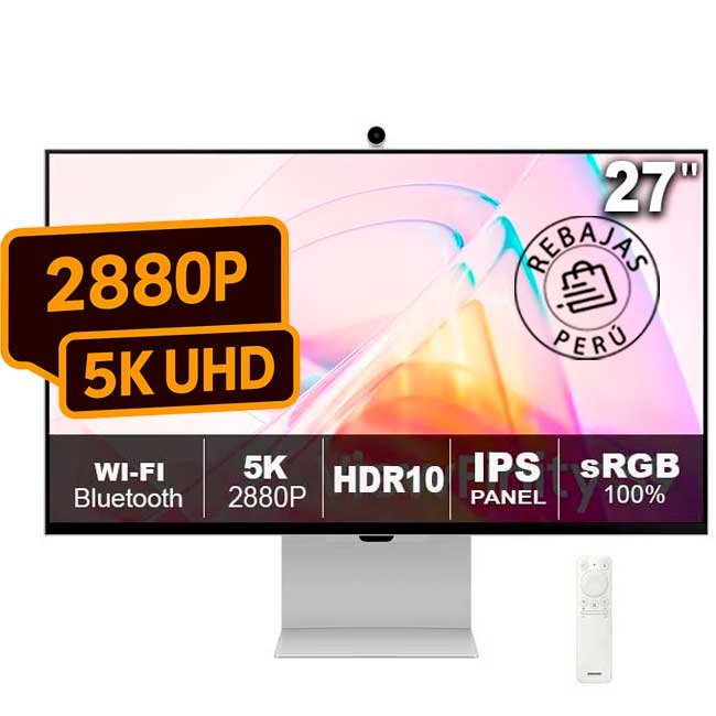 Monitor Samsung ViewFinity S9 27" 5K IPS, 600cd/m², HDR, Thunderbolt 3, Smart Tizen OS LS27C900PANXZA