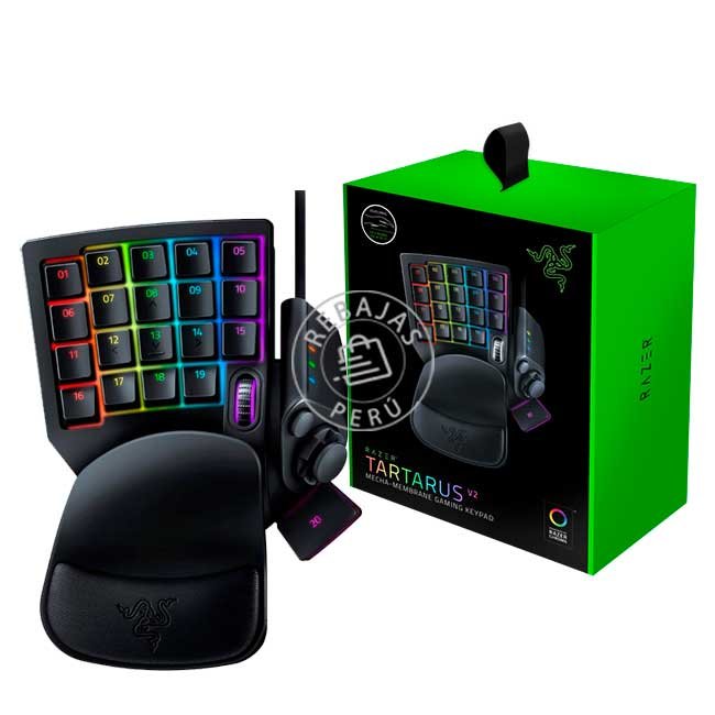 Razer Tartarus V2 Mecha-Membrane Chroma Black – Keypad Gamer con 32 Teclas RGB Programables
