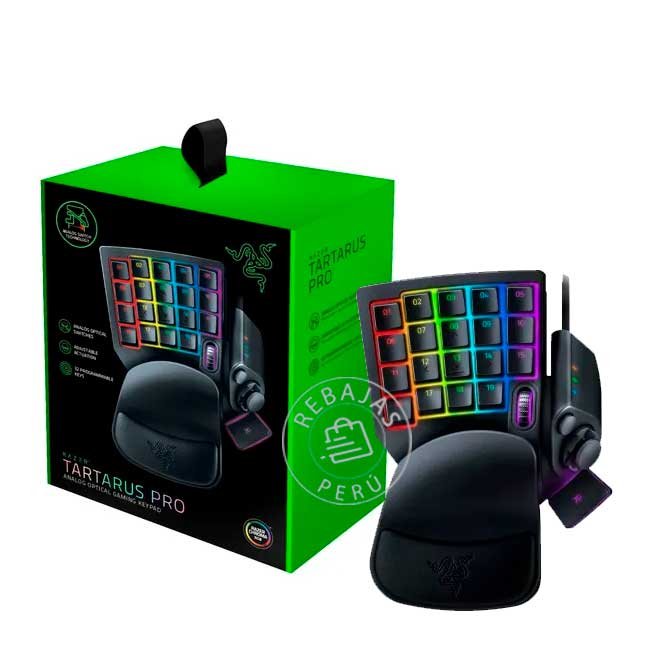 Razer Tartarus Pro Chroma Black – Teclado Mecánico con Switches Analógicos y 32 Teclas Programables