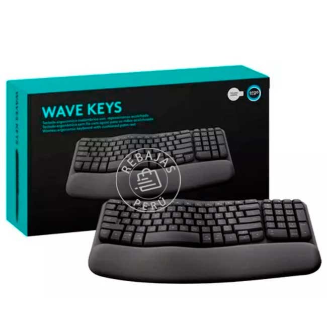 Teclado Logitech Ergo Wave Wireless Bolt/BT – Ergonomía, Conectividad Inalámbrica y Comodidad