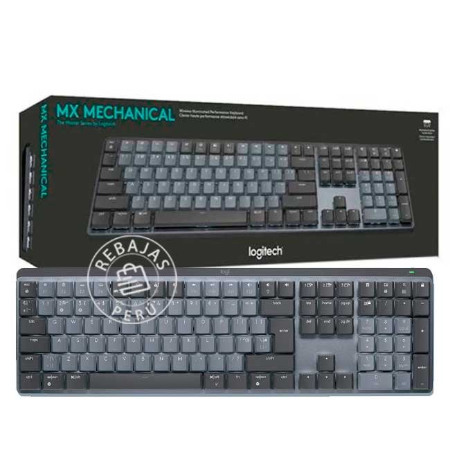 Teclado Logitech MX Mechanical Wireless Bluetooth Iluminado – Mecánico, Multidispositivo 