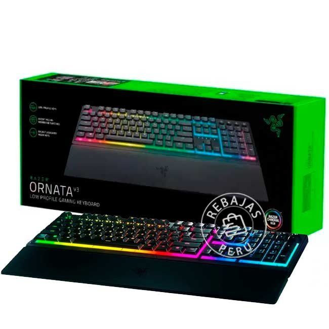 Razer Ornata V3 Mecha-Membrane Low Profile con Chroma RGB – Teclado Gaming Español
