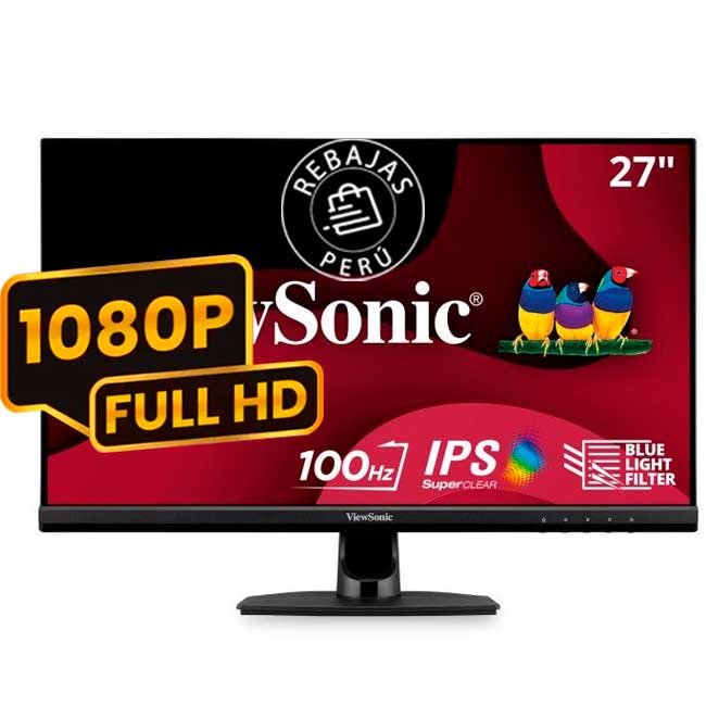 ViewSonic VA2714-H Monitor de 27" Full HD con Panel IPS, 100Hz, Conectividad HDMI y VGA