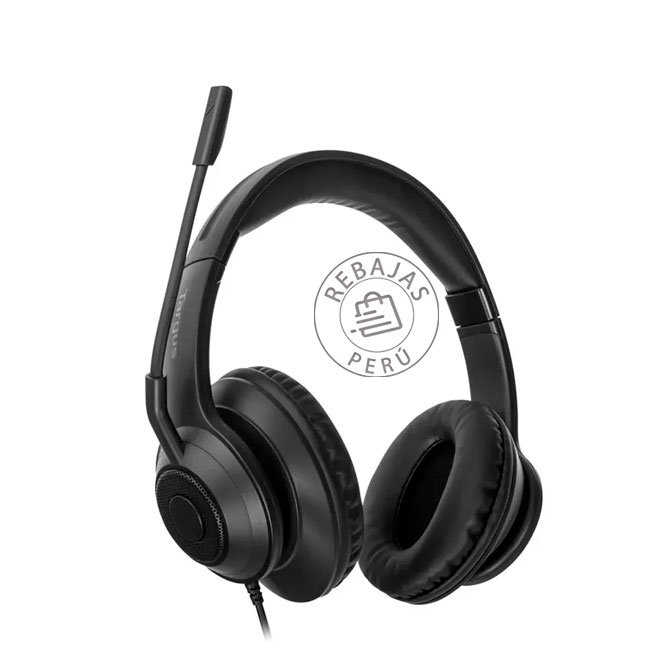 Audífono Targus AEH102TT USB-A Over-Ear con Micrófono y Noise-Cancelling