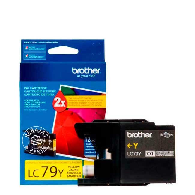 Tinta Brother LC79Y Yellow original 2400 páginas para MFC-J6710