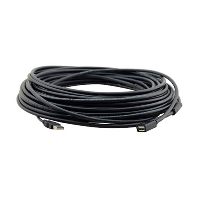 Cable Extensor USB 2.0 de 7.6m Kramer CA-UAM/UAF-25 – Alta Velocidad, Tipo A Macho a Hembra 