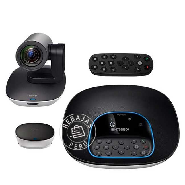 Logitech GROUP B2B Conference – Cámara de Videoconferencia Full HD para Salas Grandes