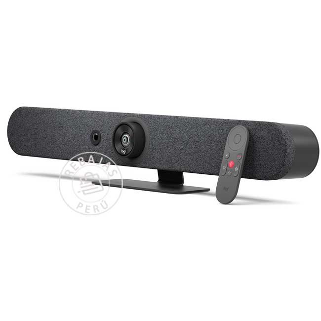 Cámara Logitech Rally Bar 4K Full HD PTZ USB Salas Medianas Graphite
