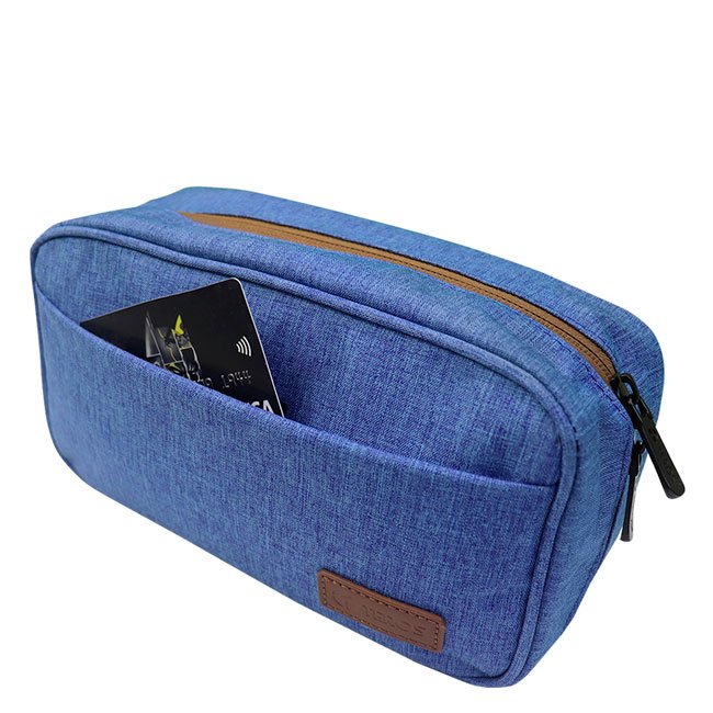 Cartuchera TEROS TE-ACS9016 Azul - Organizador y Portacables Práctico
