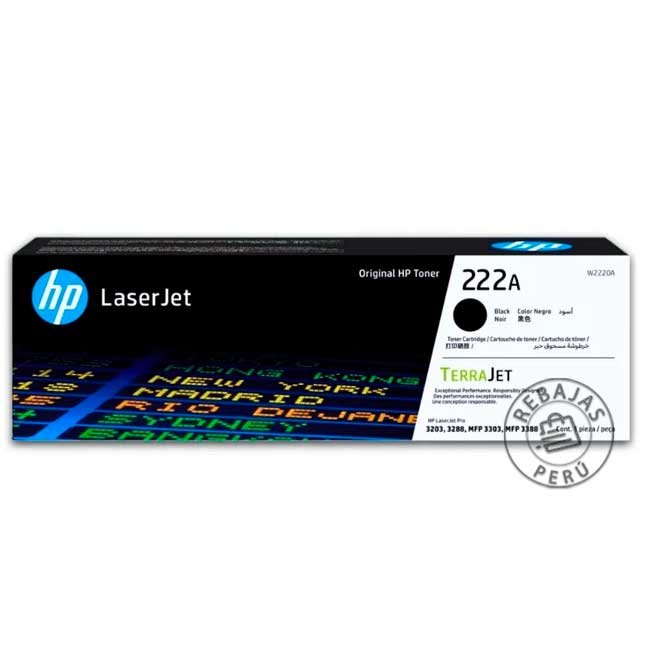 Cartucho Tóner HP W2220A Negro para LaserJet Pro MFP 