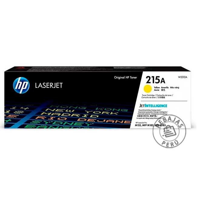 Cartucho Tóner HP W2312A Amarillo 215A para LaserJet Pro