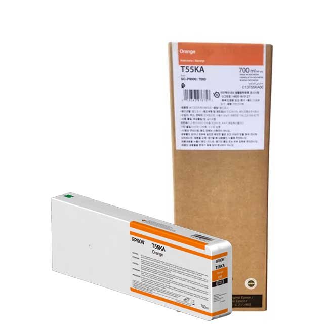 Tinta Epson T55KA00 Naranja 700 ml Original para impresoras Pro