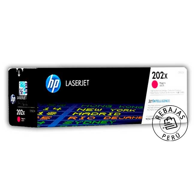  Tóner HP CF503X 202X Magenta Original 2500 Páginas para LaserJet Pro M254 M281