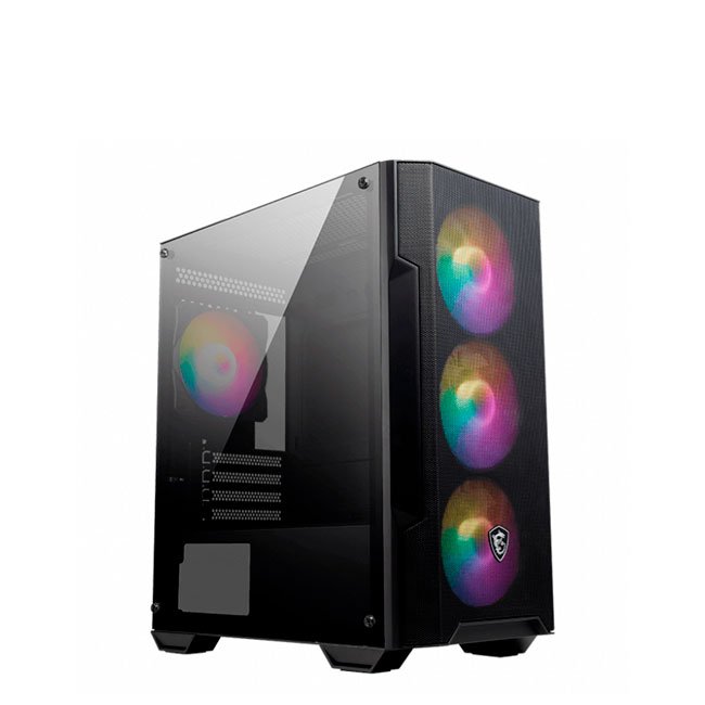 Case Gamer MSI MAG FORGE M100A con 4 Ventiladores RGB, Vidrio Acrílico, Micro-ATX/Mini-ITX