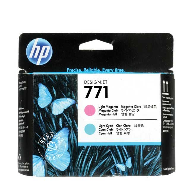 Cabezal HP CE019A 771 Light Magenta/Light Cyan para Plotter DesignJet