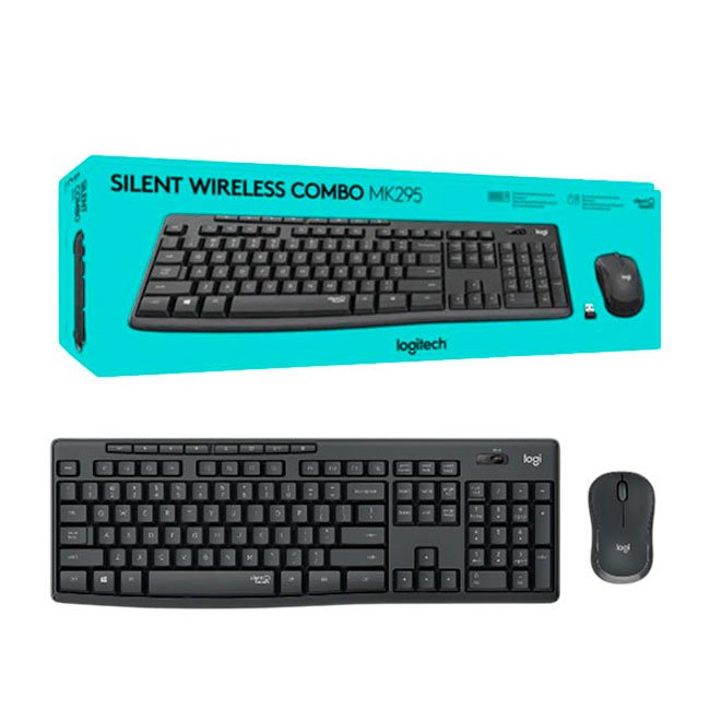 Combo Inalámbrico Logitech MK295 con Tecnología SilentTouch – Teclado y Mouse Silenciosos USB