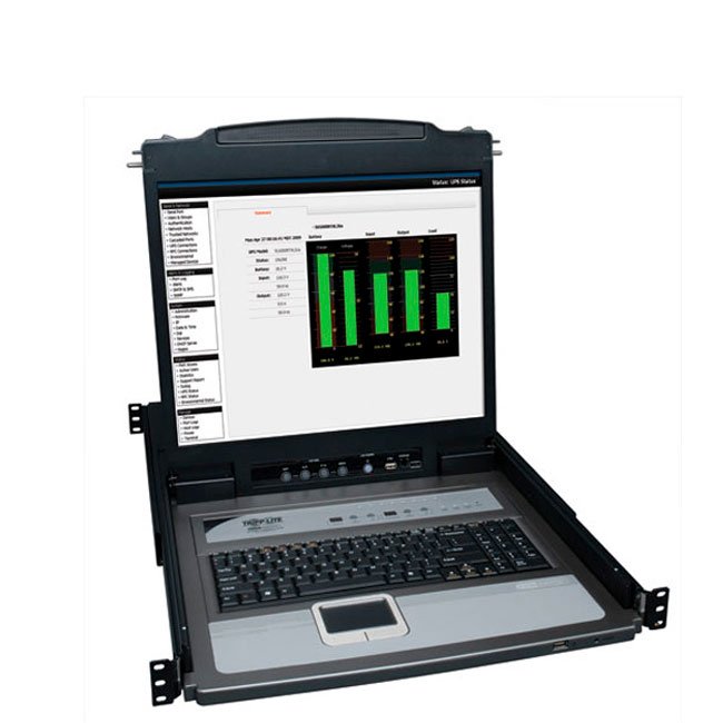 Consola KVM Tripp Lite 8 Puertos con Monitor LCD 19” para Rack 1U - Modelo B020-U08-19-K