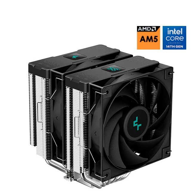Cooler para Procesador DeepCool AG620 Digital | 6 Heatpipes, Doble Torre, 120mm, 1370g