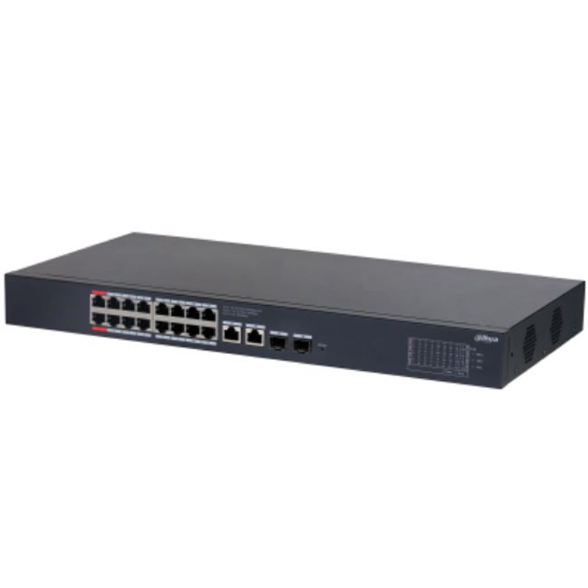 Switch Cloud DH-CS4220-16GT-190 – 20 Puertos con 16 PoE y Gestión Administrable