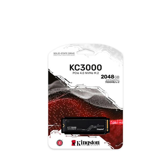 disco SSD Kingston KC3000 2TB M.2 NVMe PCIe 4.0 Gen4 7000MB/s TLC