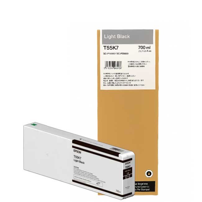 Tinta Epson T55K700 Negro Claro 700 ml Original para impresoras Pro