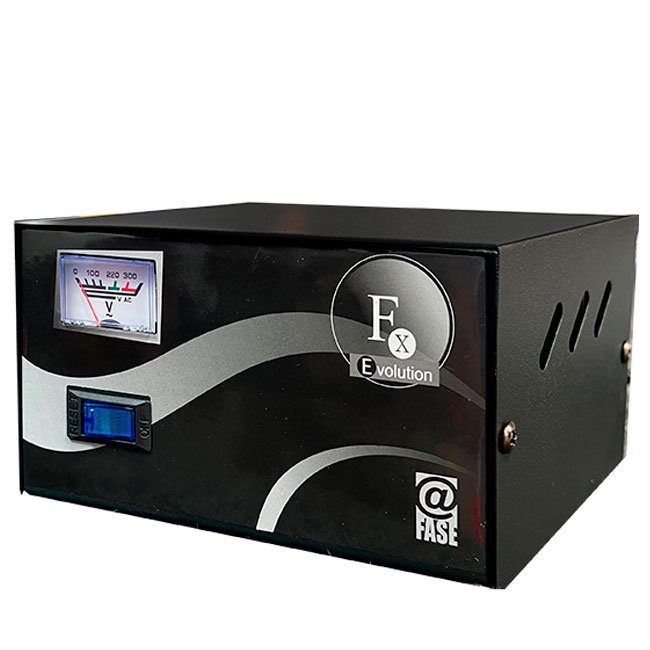 Estabilizador Elise FXE-10 1.0 kVA 220V con 4 Tomas + Bypass USB – Estado Sólido