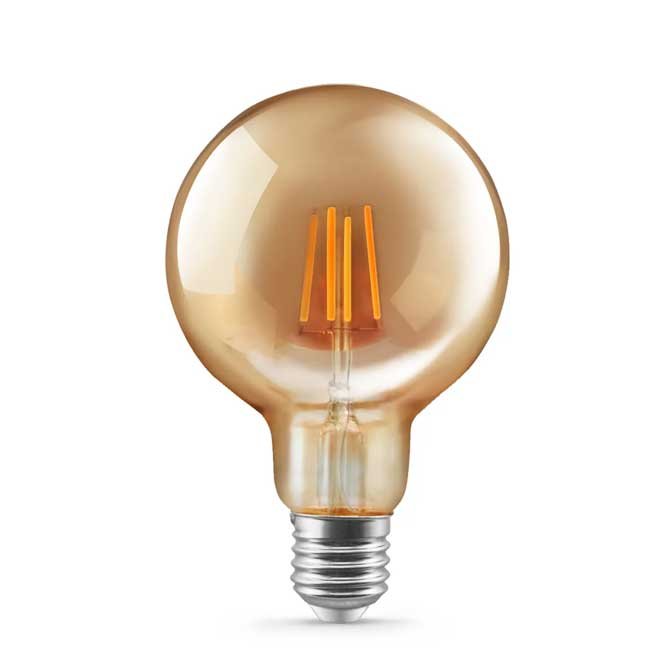 Foco Nacarado LED Filamento Lumiere Prime 8W LPF 880C Luz Cálida 2700K Ángulo 38°