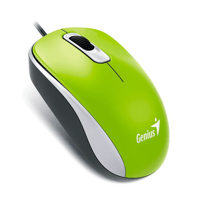 mouse Genius DX-110 USB | Óptico 1000 DPI, Ergonómico y Compatible con Windows, Mac y Linux