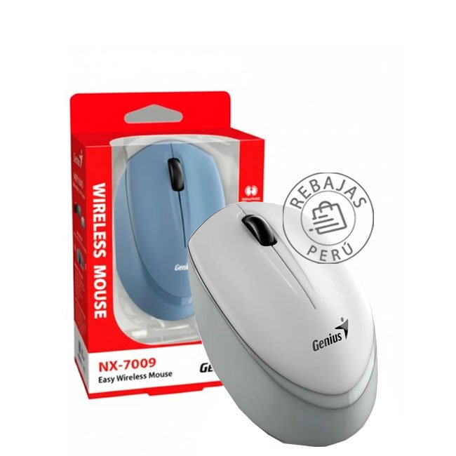 mouse Inalámbrico Genius NX-7009 con Sensor Óptico de 1200 DPI 