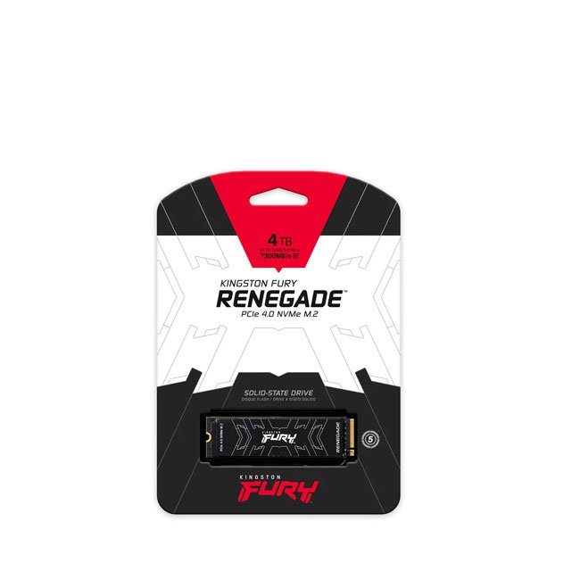 DISCO SSD Kingston FURY Renegade 4TB M.2 NVMe PCIe 4.0 - Ultra Rápido, 