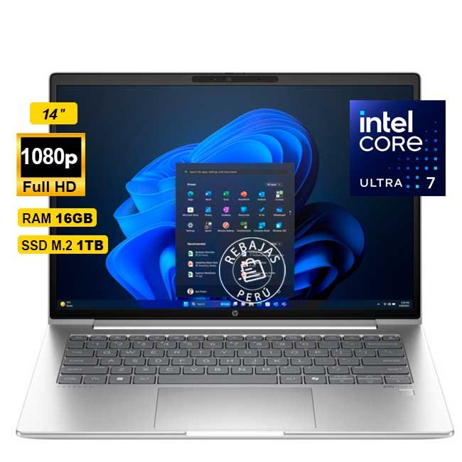 Laptop HP ProBook 440 G11 14" FHD Intel Core Ultra 7 155U 16GB RAM 1TB SSD Windows 11 Pro