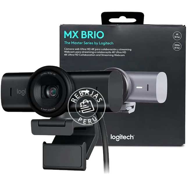 Cámara Logitech MX Brio Pro 700 Ultra HD 4K USB-C Black